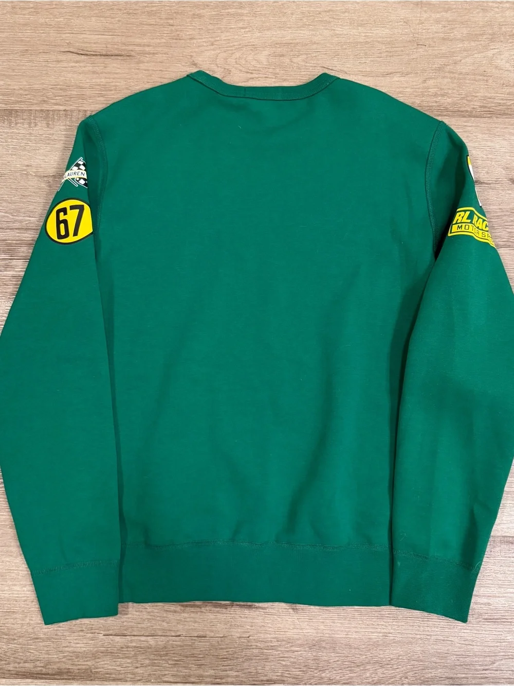 Polo Ralph Lauren Men's Double Knit RL 67 Motorsport Racing Sweatshirt Small